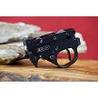 Kidd two stage trigger black with black straight blade and black extended (medium) magazine release lever 